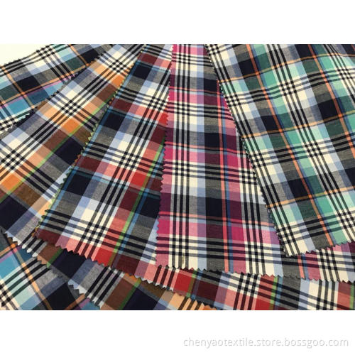 T/C Stretch Yarn-dyed Plaid Fabric